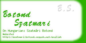 botond szatmari business card